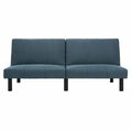 Safavieh 71.7 x 32.3 x 30.7 in. Astoria Foldable Futon Bed; Navy & Black LVS2003A